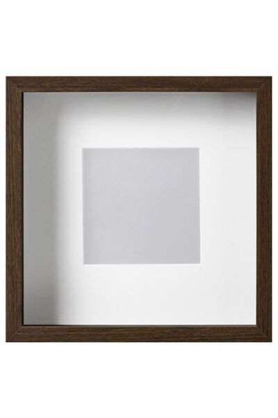 IKEA إطار خشبي من ساناهيد، بمظهر خشب الجوز، مقاس 25x25 سم