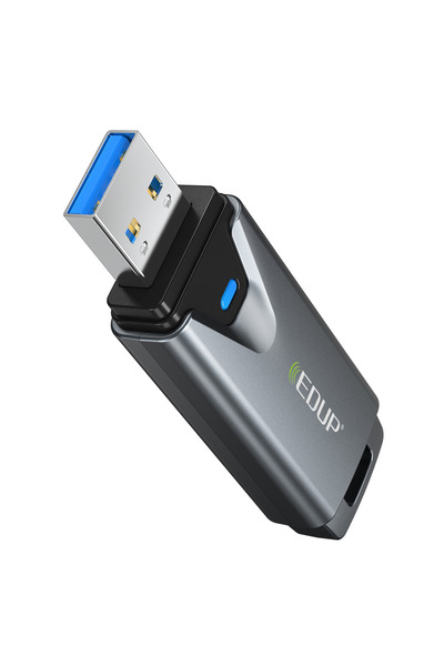 EDUP Adaptor USB Wi-Fi 6, triband 2.4/5GHz/6GHz, USB 3.0, AX3000, OFDMA, MU-MIMO