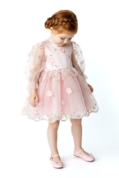 Baby Animals Kız Bebek Elbise Kız Çocuk Elbise Çiçekli Doğum Günü Parti Düğün...