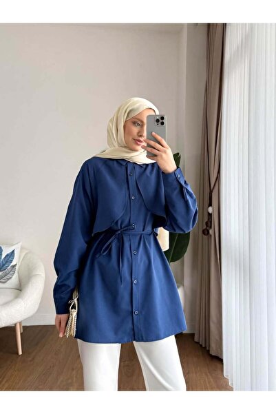 Güba Ticaret Γυναικείο πουκάμισο Hijab με γιακά Judge με λεπτομέρεια από Cape...