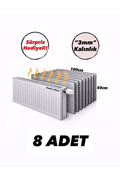 trends's choice 8 Adet Petek Arkası Isı Yalıtım Levhası Alüminyum Folyo 8 Rad...