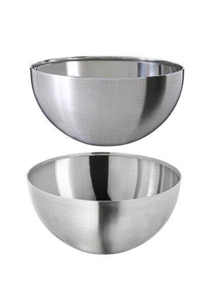 IKEA 2'li 12 Cm Blanda Blank Paslanmaz Çelik Çerez-Sunum Kasesi