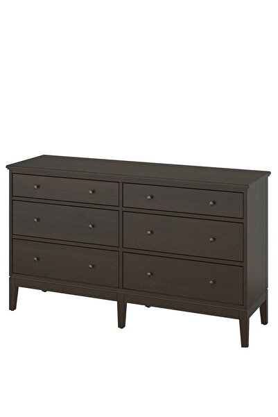 IKEA IDANAS 6 Çekmeceli Şifonyer, Venge Renk 162x95 cm