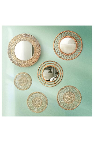 IKEA AKDENİZ GRINSBOL rattan 55 cm duvar aynası