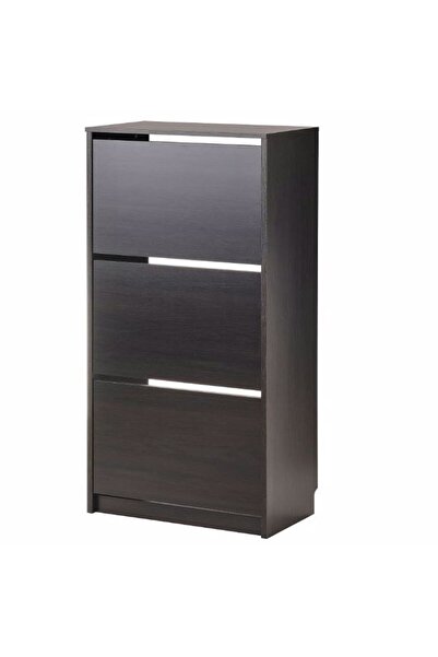 IKEA Bıssa Ayakkabı Dolabı, Venge, 49x28x135 cm, 3 Bölmeli