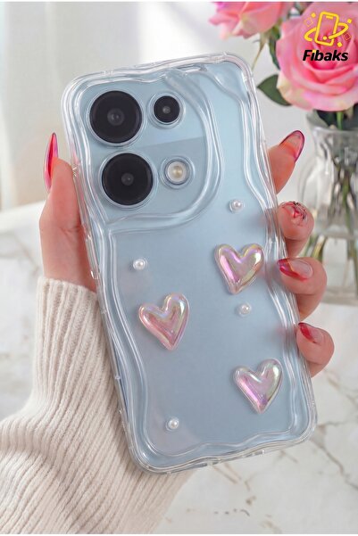 Fibaks حافظة Redmi Note 13 Pro 4G مصنوعة من السيليكون بتصميم ثلاثي الأبعاد عل...