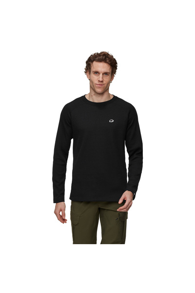 Mammut Μπλούζα Waffle μαύρη Unisex