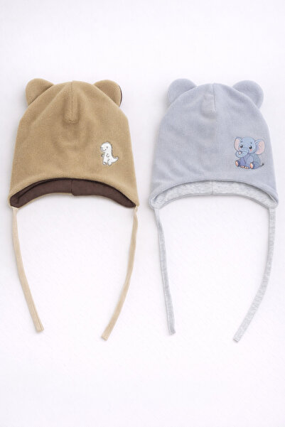 greenmoss Fleece on the Outside, 100% Cotton Baby Beanie on the Inside
