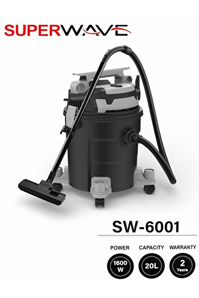 Superware مكنسة جاف رطب كهربائية سوبرويف بقوة 1600واط سعة 20 لتر