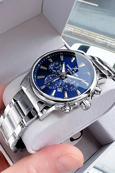 Daniel Klein Orjinal Erkek Kol Saati 3 Atm Su Geçirmez Gümüş Renk Çelik Kordo...