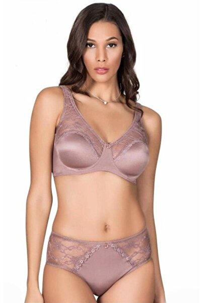 Le Jardin 5035-B طقم حمالة صدر بدون دعامات مع حشوة ناعمة وحزام عريض من الدانتيل
