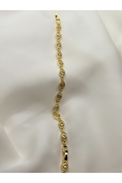 Home Göz Detaylı Kadın Bileklik | 14K Çelik Üzeri Çift Altın Kaplama