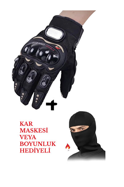 VEX Outdoor Long-Lasting 3-Season Protection Gloves Black Motorcycle Gloves E...