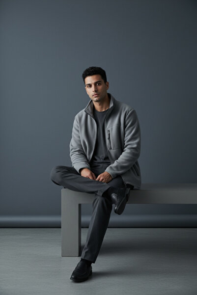 LELVANİ سترة من الصوف غير المطرز بثلاثة جيوب للجنسين