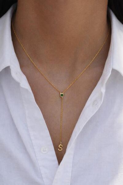 sirius jewelry 925s | Doğum Taşlı Harfli Kolye