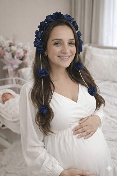 ALAZ TASARIM HOBİ تاج الأمومة مع الأقراط