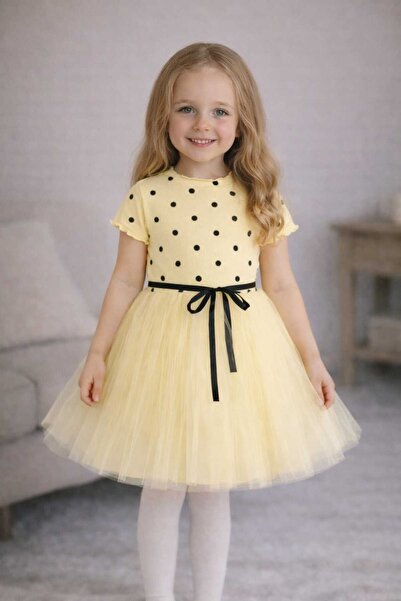 Şirin Şeyler Butiği Linda rochie tutu prințesă cu mânecă scurtă pentru fete, ...