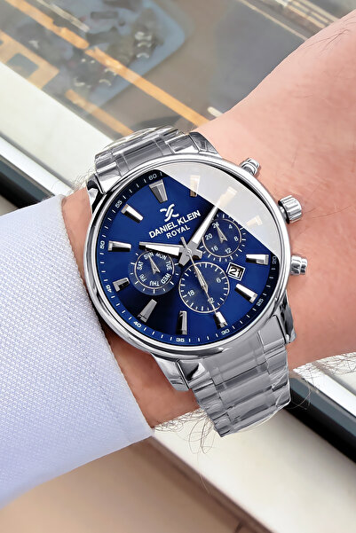 Daniel Klein Royal Hediyelik Orijinal Erkek Kol Saati 3Atm Su Geçirmez Gümüş ...