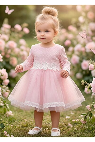 Miaras Kız Bebek Dantel Detaylı Özel Koleksiyon Elbise