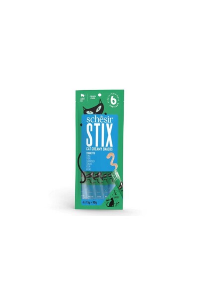 Schesir Cat Stix Ton Balıklı Sıvı Krema Kedi Ödülü 6 X 15 gr