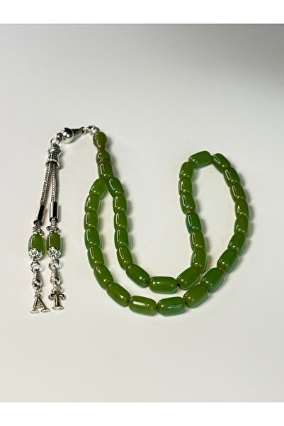 Tetik Tesbihçilik İsme özel Baş Harfli Püsküllü Ateş Kehribar Tesbih Usta işç...