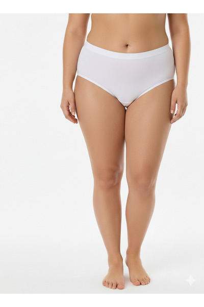 Bambu Büyük Beden Kadın 2’li Mama Bato Külot Yüksek Bel Toparlayıcı Takım 4XL...