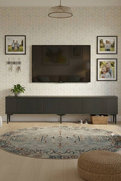 YUMEDİ DESİGN TSA1803A - TARÇIN TV STAND , TV SEHPASI 180CM ANTRASİT