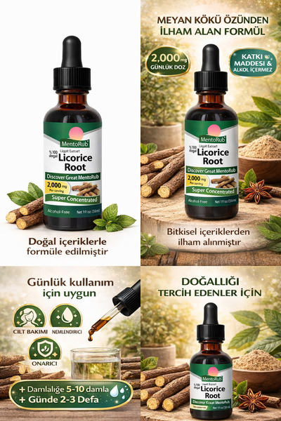 MentoRub سيروم ترطيب البشرة وشد المسام بخلاصة جذور عرق السوس 30 مل