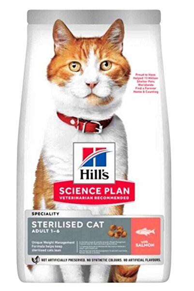Hill's SCIENCE PLAN Kısırlaştırılmış Yetişkin Somonlu Kedi Maması 13 kg + 2 kg