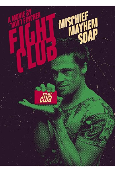 Caph Design Fight Club Vintage Kraft Poster - 33x48cm