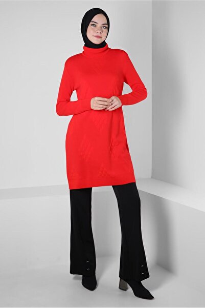 Alvina Плетена туника с висока яка 44013