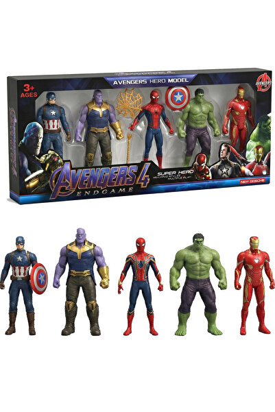 REZZOSS مجموعة ألعاب أفنجرز، 5 قطع من شخصيات الأبطال الخارقين، بطول 13 سم، من...