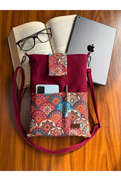 AKSESUARSEPETİ El Yapımı Cepli, Taşıma Askılı, Kılıf Çanta, Tablet Kılıfı, Ki...
