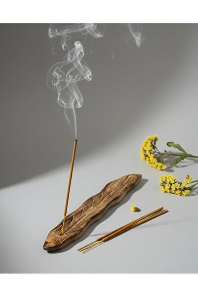 LEKUREN Yaprak Kayık Tütsülük Uzun Tütsülük (Tütsü Hediyeli)