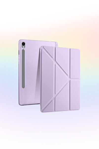 Fuchsia Tri Folding Table with Pen Compartment and Foldable Stand Compatible ...