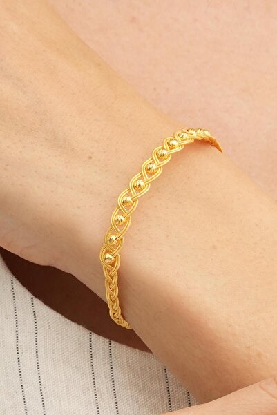 Sümer Telkari Dorika Kazaziye İşlemeli Tasarım Örgü Altın Yaldızlı 1000 Ayar ...