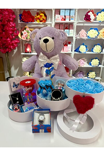 AYIEVRENİ Mavi Kat Kat Mutluluk - Sevgiliye Özel Hediye | Kar Küresi | Takı |...