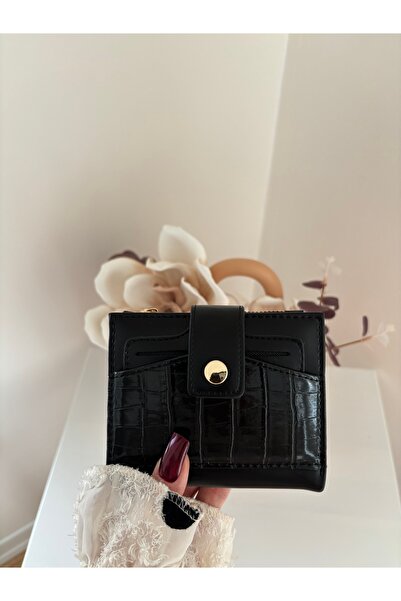 Laletto Kadın Ayrılabilir Kartlık Detaylı Suni Deri Cüzdan