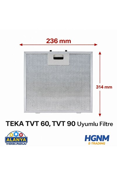 Home TEKA TVT 60, TVT 90 Davlumbaz Filtresi 314×236 mm Aspiratör Teli 315x235...