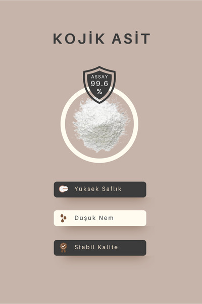 Nadir Kimya Kojik Asit 10 Gr - (Kojic Acid) - Kozmetik Hammadde