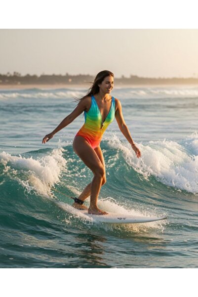 G&H UNDERWEAR Gökkuşağı Mayo Pareo Takımı