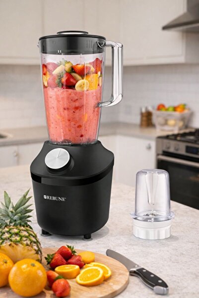 rebune خلاط كهربائي ومطحنة توابل ريبون 650 واط - 1.8 لتر - RE-2-195