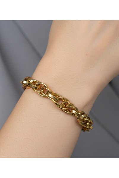 Lal Altın iç içe geçmeli halat zincir bileklik