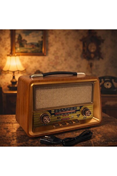 BLOMSTER EVERTON RT-680 BÜYÜK BOY BLUETHOOT USB RADYO %100 NOSTAJIK ÇALAR