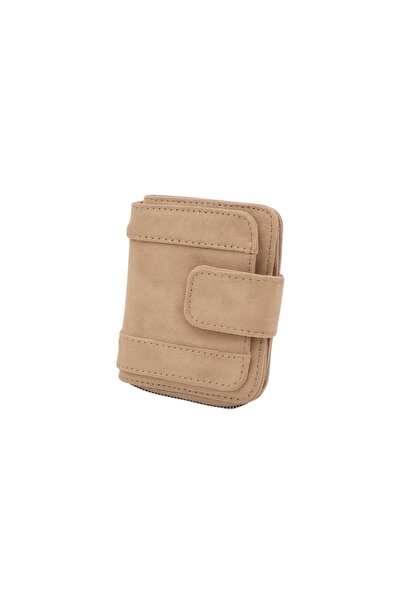 stravis Suport pentru carduri tip portofel din piele intoarsa de nurca, cu co...