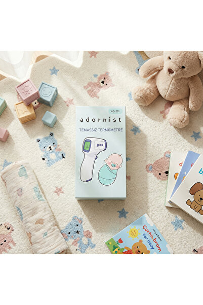 adornist Temassız Dijital Ateş Ölçer | Alından ve Vücuttan Ölçüm, Hızlı ve Ha...