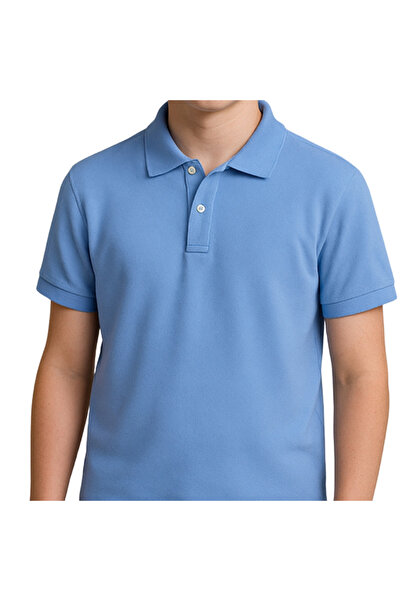 edoy Erkek Lakost Pamuklu Mevsimlik Renk Çeşitli Yakalı Kısa Kollu T-shirt