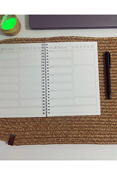 NovaNotlar A5 Haftalık Planlayıcı – Weekly Planner – Spiral Ciltli / ajanda /...