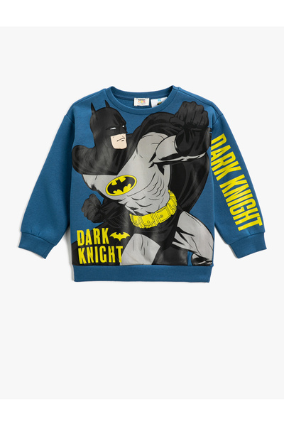 Koton Batman-Sweatshirt mit Aufdruck, lizenziert, mit Schriftzug