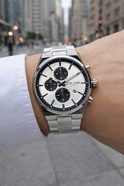 Tom Jones Gümüş Renk Erkek Kol Saati Su Geçirmez 2yıl Garantili SEVGİLİLER GÜ...